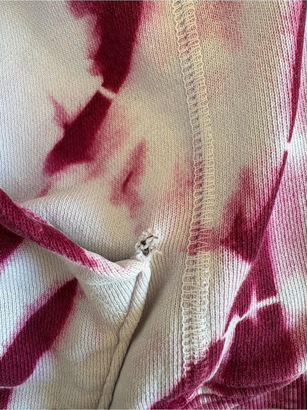 Proenza Schouler White Label (PSWL) Blue & Pink Tie-Dye Hoodie XS 100% Cotton - Picture 12 of 15